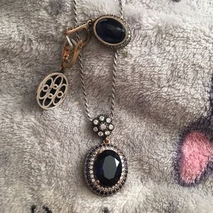 Earrings and pendant set